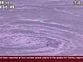 Raw video: Tsunami creates whirlpool in Pacific Ocean