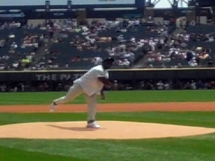 Earl Bennett’s first pitch