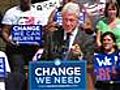 Bill Clinton Holds First Rallies For Obama