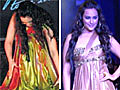 Sonakshi falls on the ramp