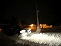 Lincoln Navigator drifting on snow (1/2)