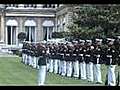 United States Marine Corps Silent Drill Platoon in FRANCE