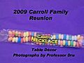 Carroll Family Reunion Table Decor