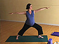 Prenatal Yoga Warrior II Pose