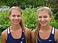 Pole vault twins Emily and Amanda Gale