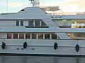 Royalty Free Stock Video HD Footage Luxury Yacht at a Dock in Ft. Lauderdale,  Florida