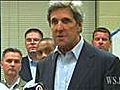 Mayor,  Sen. Kerry Brief on Mass. Tornado Aftermath