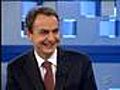 Zapatero comenta cómo ve las elecciones (Parte 1)