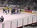 Hockey Referee Slides Home