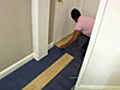 Lay the First Row of Flooring
