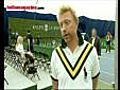 Boris Becker gives a tennis masterclass