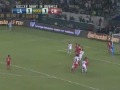 Beckham scores on a corner kick