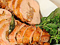 Sweet Sausage,  Sage, and Hazelnut-Stuffed Turkey Breast