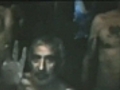 Raw video: trapped Chile miners in their shelter underground