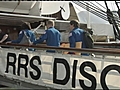 Astronauts visit historic ship