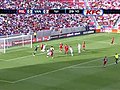 Rimando punches free kick