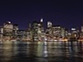 Skyline of Manhattan at night