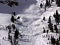 Snowmobiler is buried in an avalanche