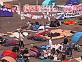 Spaniards protest into polling day