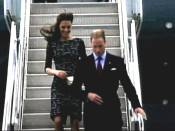 Will and Kate arrive in Canada