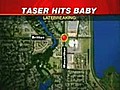 Woman Blocks Taser Shot With Baby