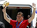 España festeja campeonato mundial en grande