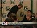 Favre Shown Limping Away From Press Conference