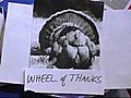 Mike,  Chuck, and the Wheel give thanks