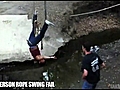 Two-Person Rope Swing FAIL