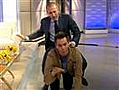 Giddy up! Matt rides Jim Carrey