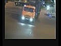 Truck crash with bike in Brazil.