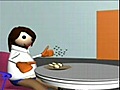 des mouches au repas