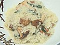 Chic TV Dining: Chanterelle mushroom risotto