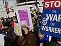 Thousands Gather at Wisconsin Capitol in Protest