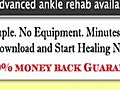 How to Heal a Sprained Ankle Fast - Ankle Sprain Rehab in Days