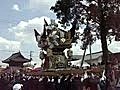 住吉神社　北条節句祭　宵宮　御旅町　境内　屋台差し上げ移動