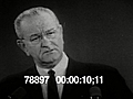 LBJ DEFENDS AIR STRIKES - HD