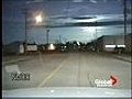 Police dash cam of Meteor over Edmonton,  Canada