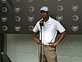 Tiger Woods talks about his swing changes at Doral