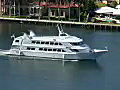 Royalty Free Stock Video HD Footage Boat Traffic on the Intracoastal Waterway in Ft. Lauderdale,  Florida from the 29th Floor of a Condo
