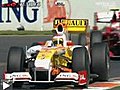 GP Australie 2009 EL1 Alonso en glisse