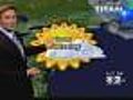 Sunny,  High Around 90 Tuesday