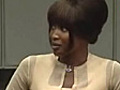 Naomi Campbell at war crimes tribunal