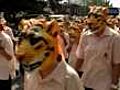 Students march for threatened tigers