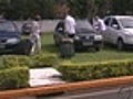 Motoristas tiveram de improvisar estacionamento em aeroporto