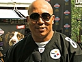 Hines Ward at the Dog Bowl