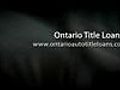 Ontario Title Loans Fun Video