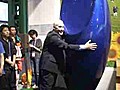 Esbelta escultura protagonista del pabellón de Uruguay en Shanghái