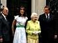 Queen Elizabeth makes rare visit to Downing Street