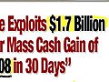 Google Sneak GSneak Software Exploits $ 1.7 Billon Dollar Glitch for Mass Cash Gain of $ 86,143 in 30 Days